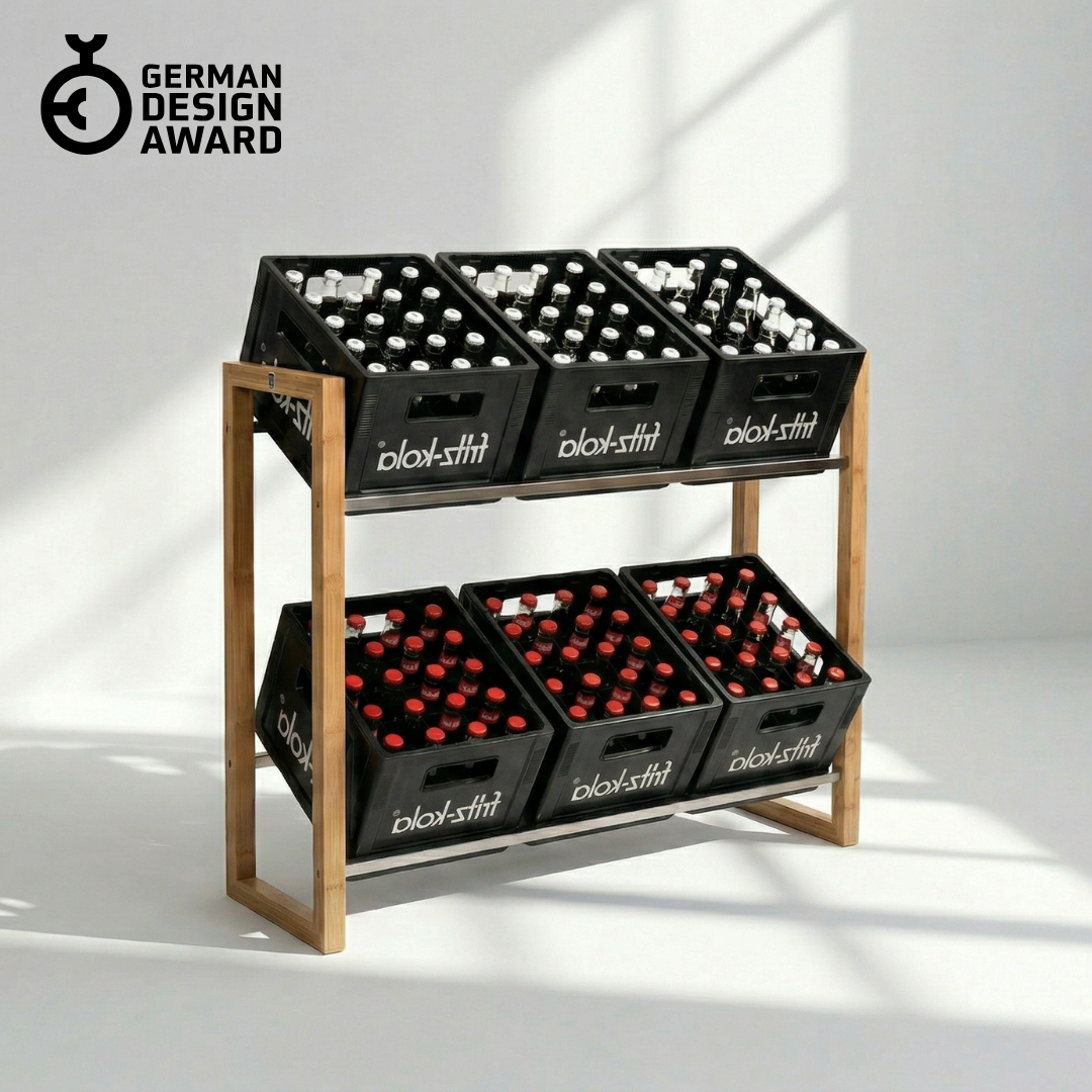 ANTON Design Getränkeregal für 6 Kisten