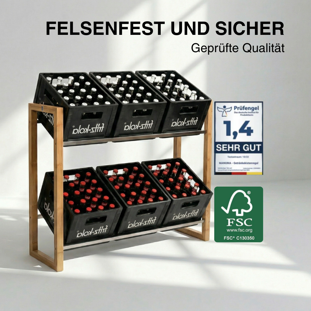 ANTON Design Getränkeregal für 6 Kisten