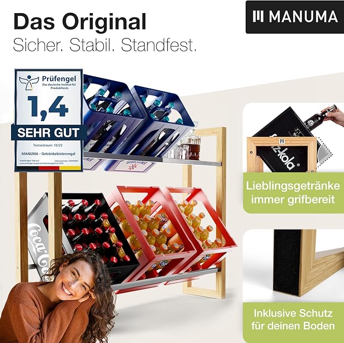 ANTON Design Getränkeregal für 6 Kisten