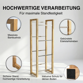 JAMES Design Getränkeregal für 4 Kisten