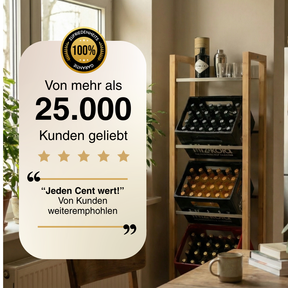 JAMES Design Getränkeregal für 4 Kisten