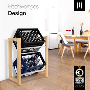 JAMES Design Getränkeregal für 2 Kisten