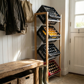 JAMES Design Getränkeregal für 4 Kisten