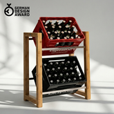 JAMES Design Getränkeregal für 2 Kisten