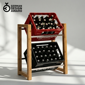 JAMES Design Getränkeregal für 2 Kisten
