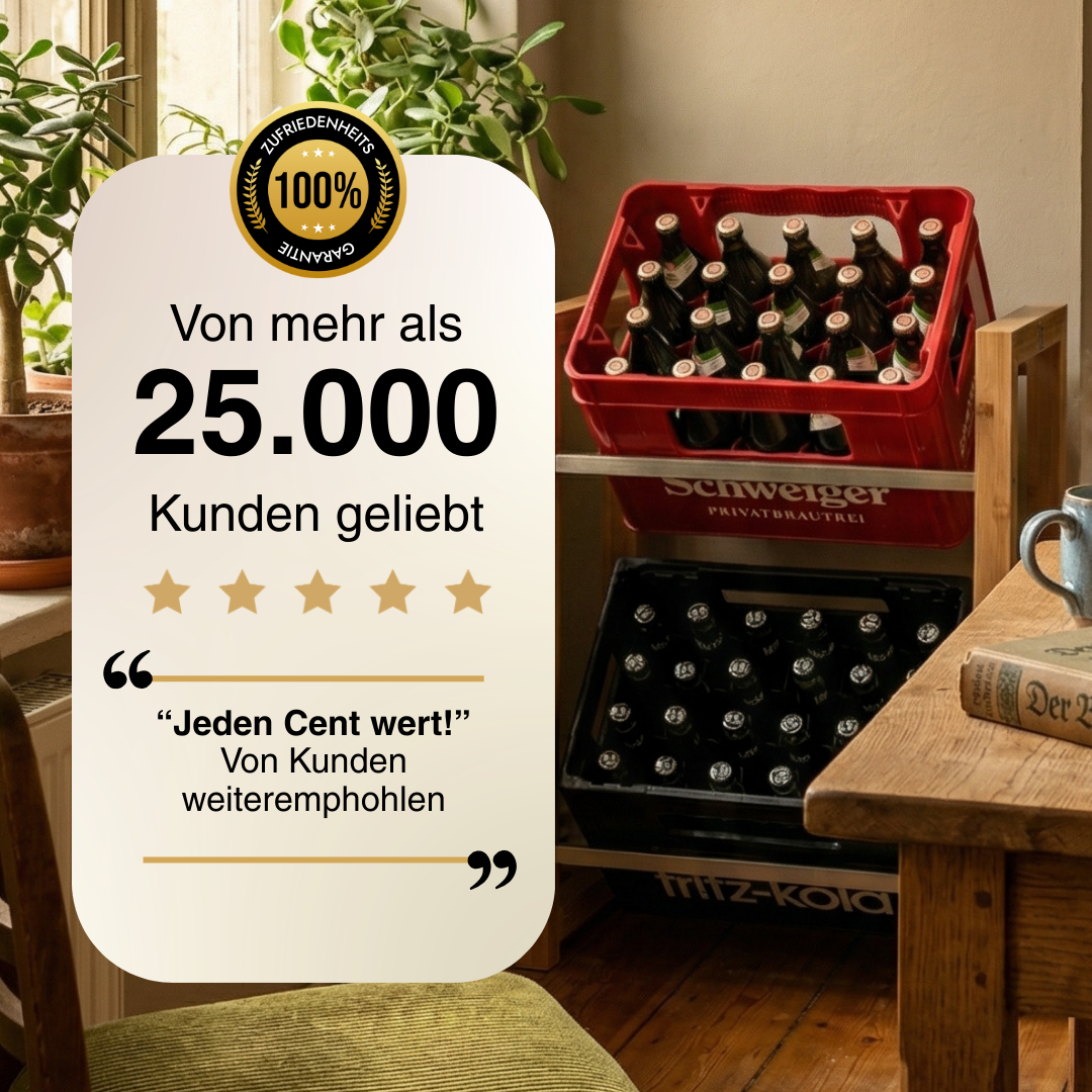 JAMES Design Getränkeregal für 2 Kisten