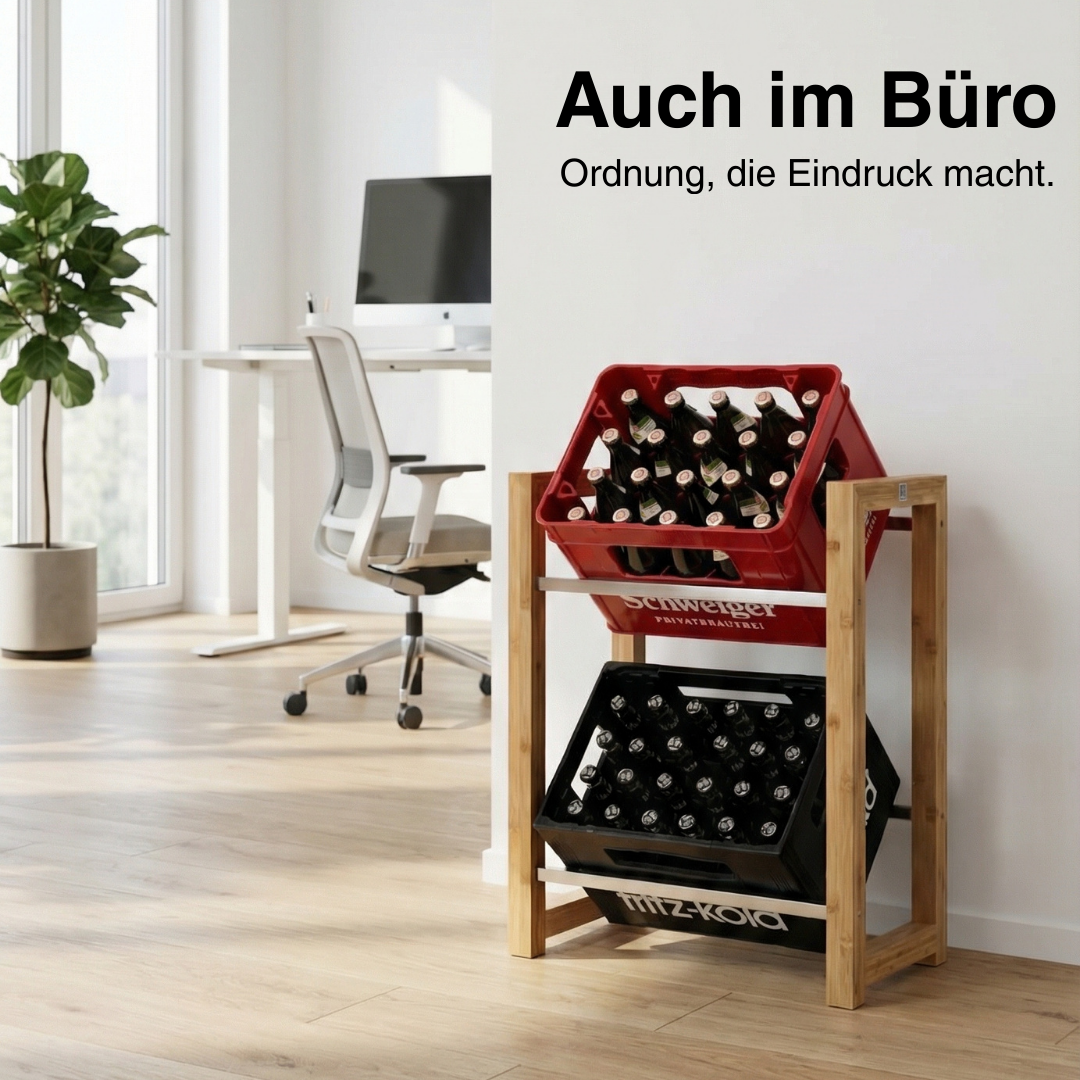 JAMES Design Getränkeregal für 2 Kisten