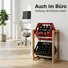 JAMES Design Getränkeregal für 2 Kisten