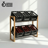 ANTON Design Getränkeregal für 6 Kisten