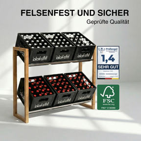 ANTON Design Getränkeregal für 6 Kisten