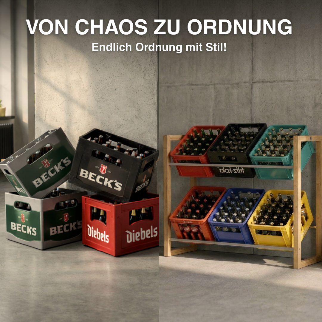 ANTON Design Getränkeregal für 6 Kisten