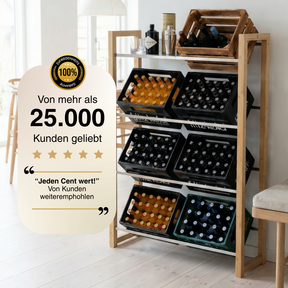 JAMES Design Getränkeregal für 8 Kisten