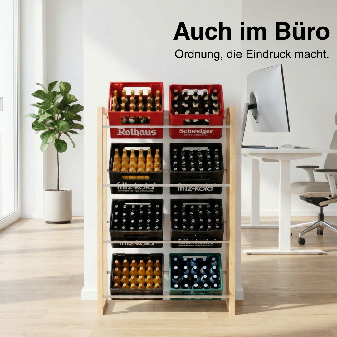 getränkekisten aufbewahrung Design Getränkekistenregal 8 Kisten - Regal für 8 Getränke Kisten