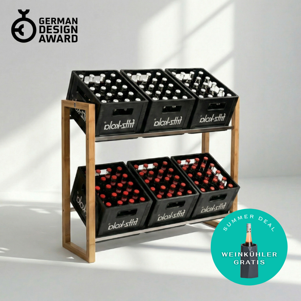 ANTON Design Getränkeregal für 6 Kisten