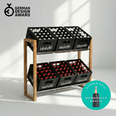 ANTON Design Getränkeregal für 6 Kisten