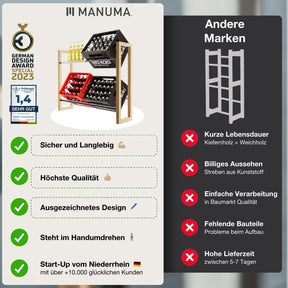 ANTON Design Getränkeregal für 6 Kisten