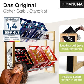 ANTON Design Getränkeregal für 6 Kisten