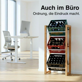 JAMES Design Getränkeregal für 3 Kisten
